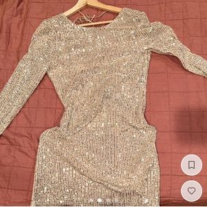 Abercrombie long sleeve sequin dress